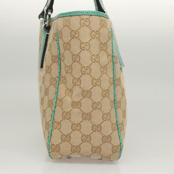 GUCCI GG Canvas Tote Bag Beige Silver - Picture 5 of 16